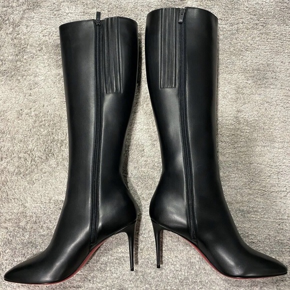 NEW ELOISE BOTTA 85 CALF CHRISTIAN LOUBOUTIN BOOTS TALL 42 Size 11 - Picture 7 of 10